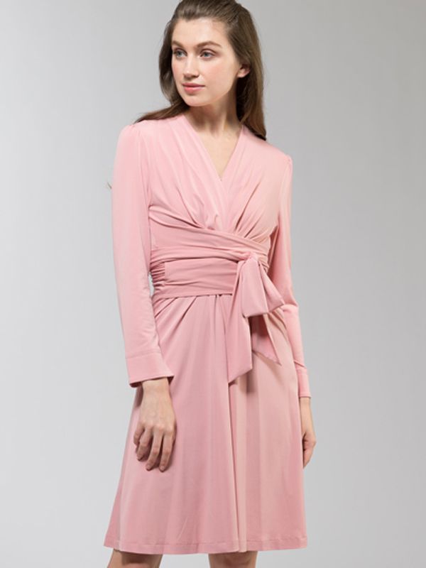 Pink Cache-coeur Dress | kay me | kay me