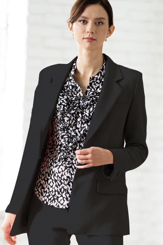 Black smart outlet jacket womens