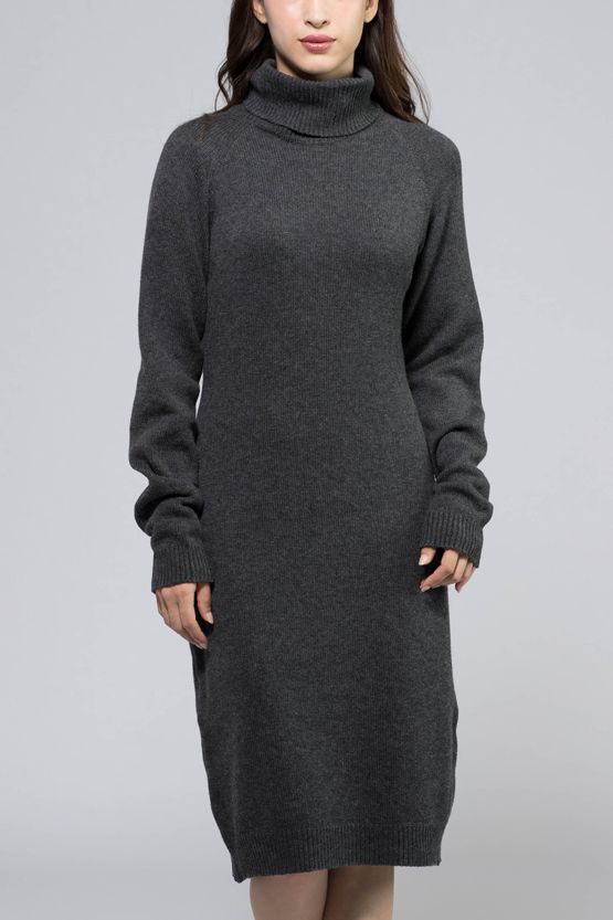 Charcoal grey outlet sweater dress