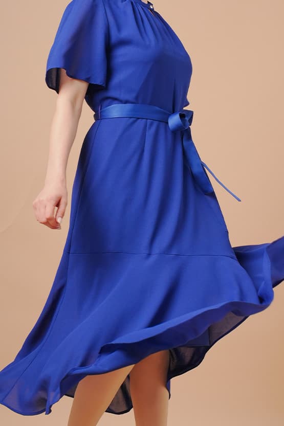 M me eme／Ensemble ribbon knit mermaid long one piece