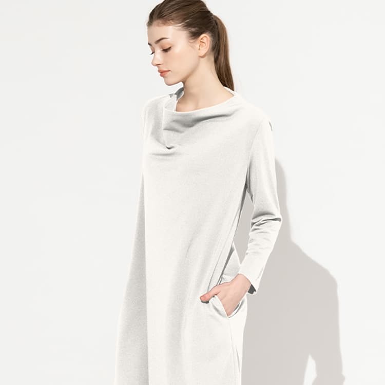 Cos draped hot sale neck dress