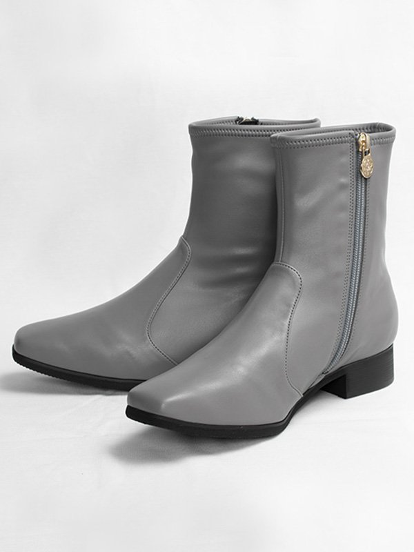 Milk Chocolate Vegan Leather Howa Howa Flat Boots kay me kay me