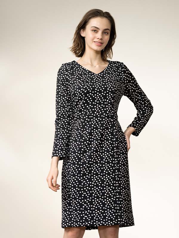Cache black and white dress clearance