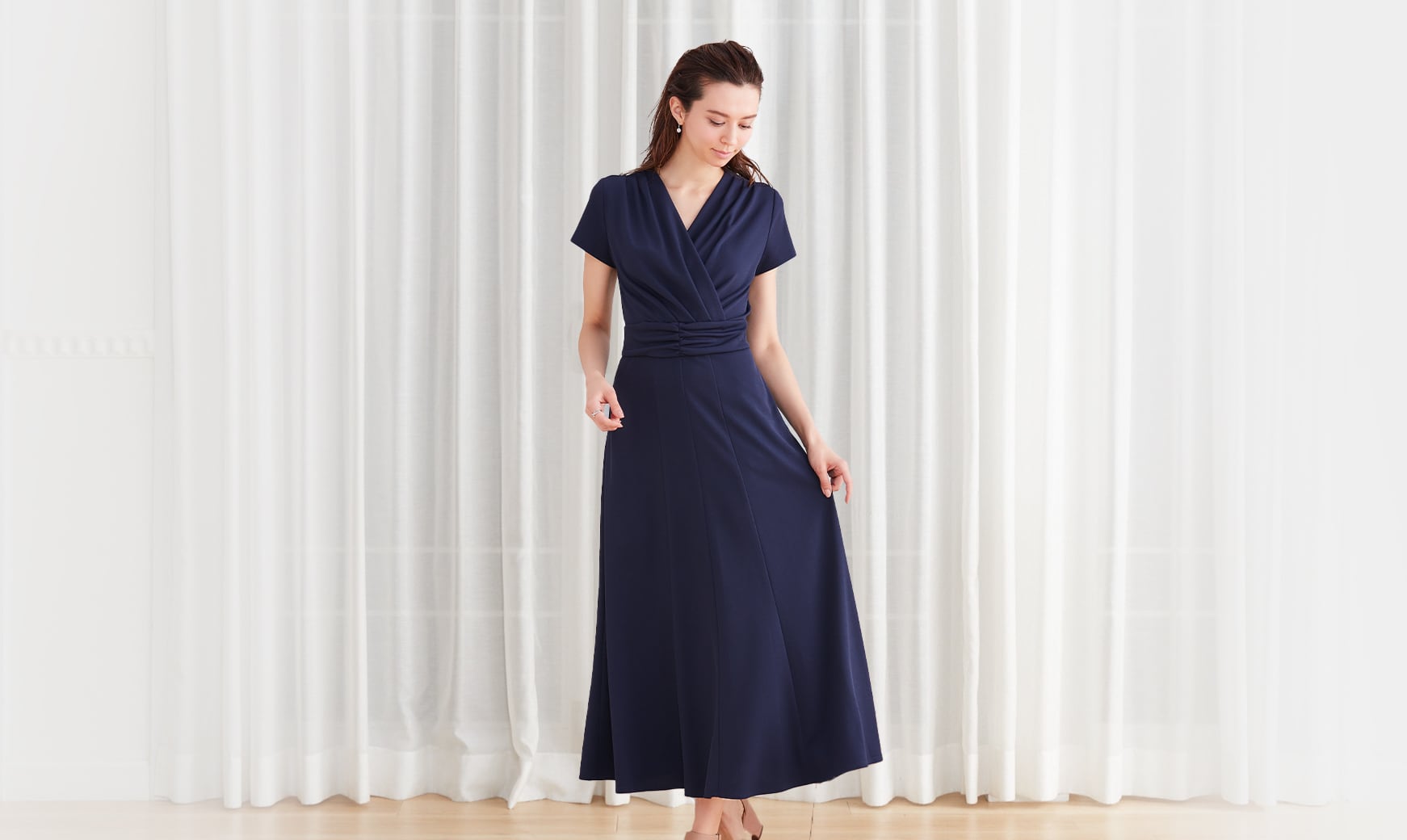 Signature Design Feature: V Gather Dress | kay me